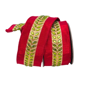 Buy red-and-green CHEVRON JEWEL RIBBON (IN STOCK)