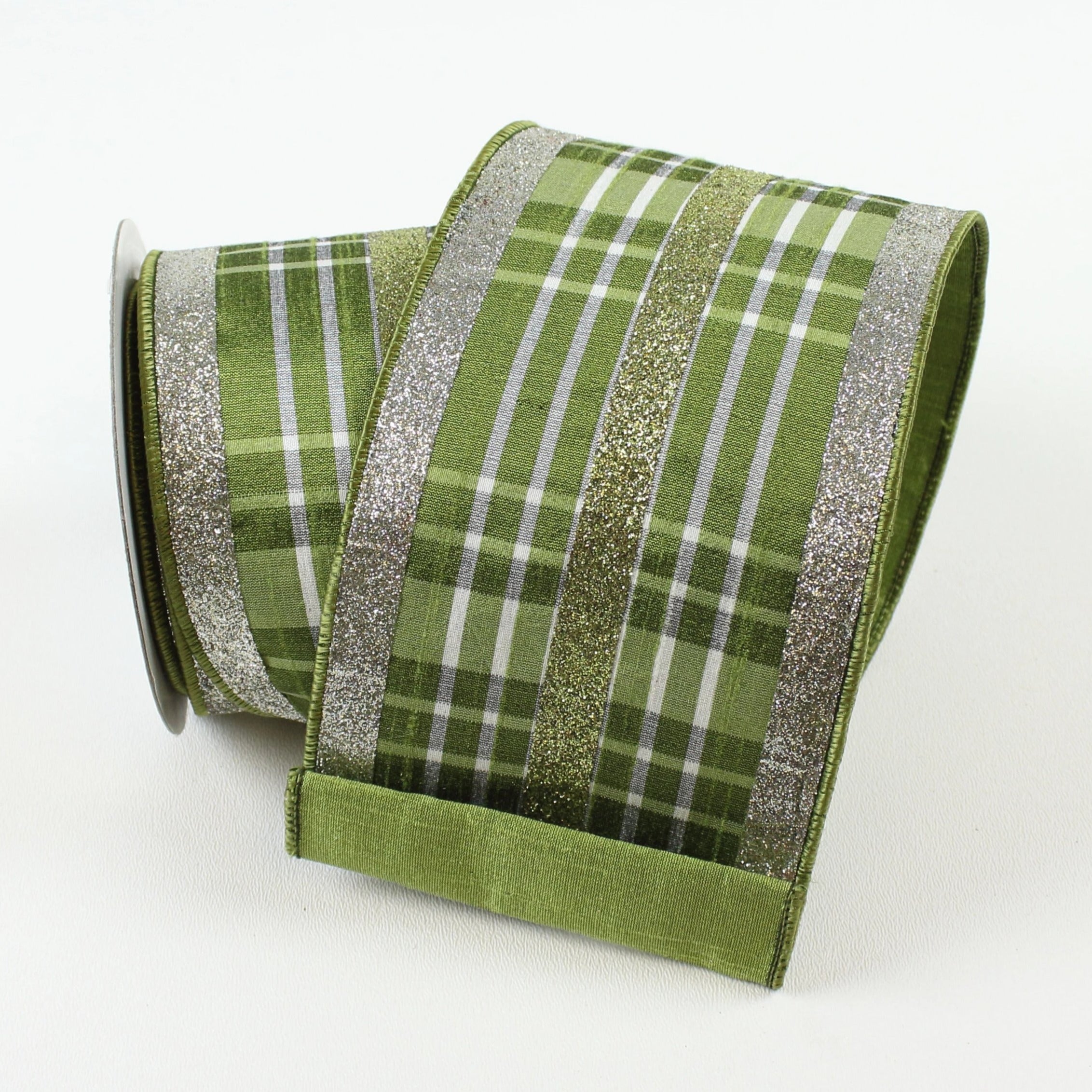 GLITZY PLAID RIBBON (IN STOCK)