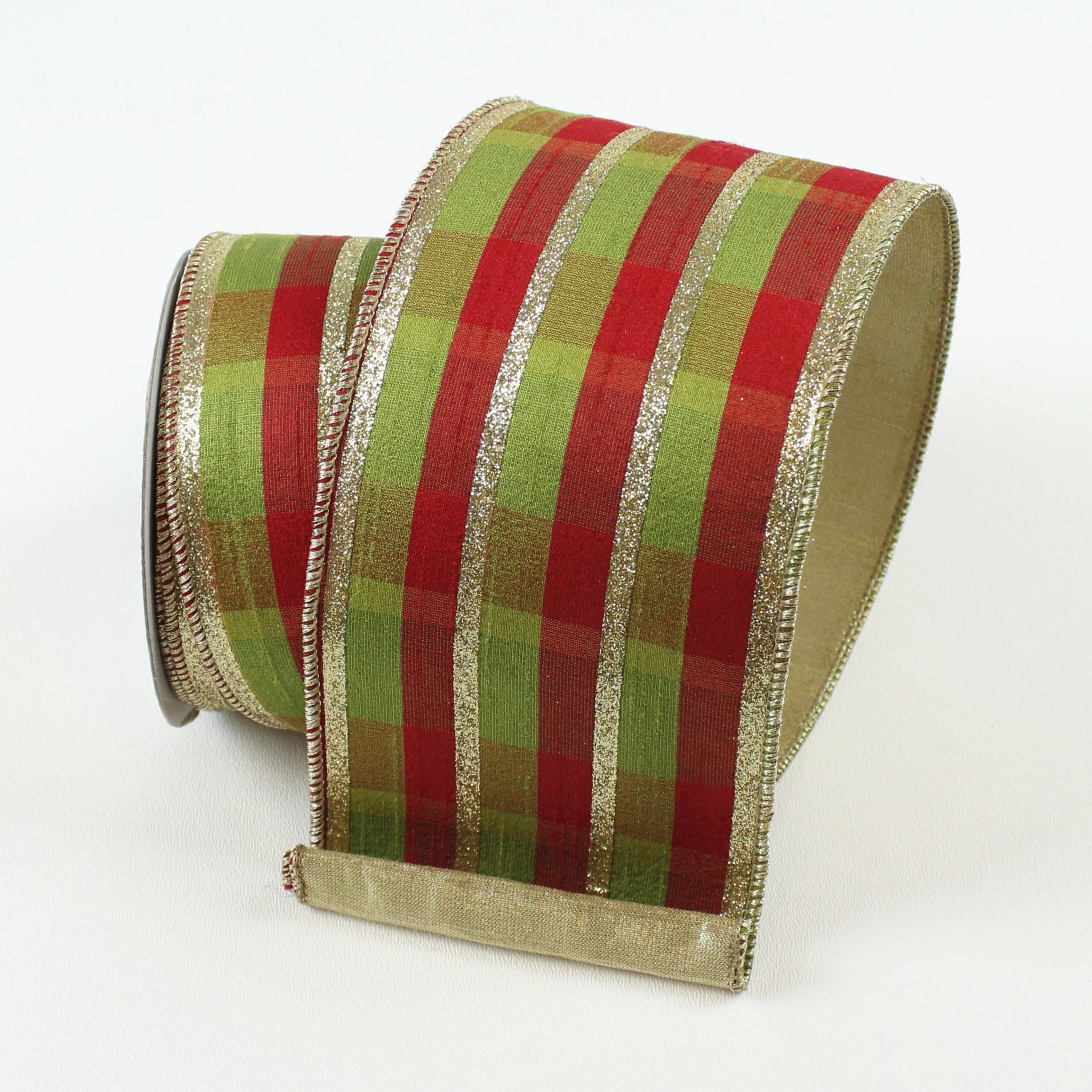 GLITZY PLAID RIBBON (IN STOCK)