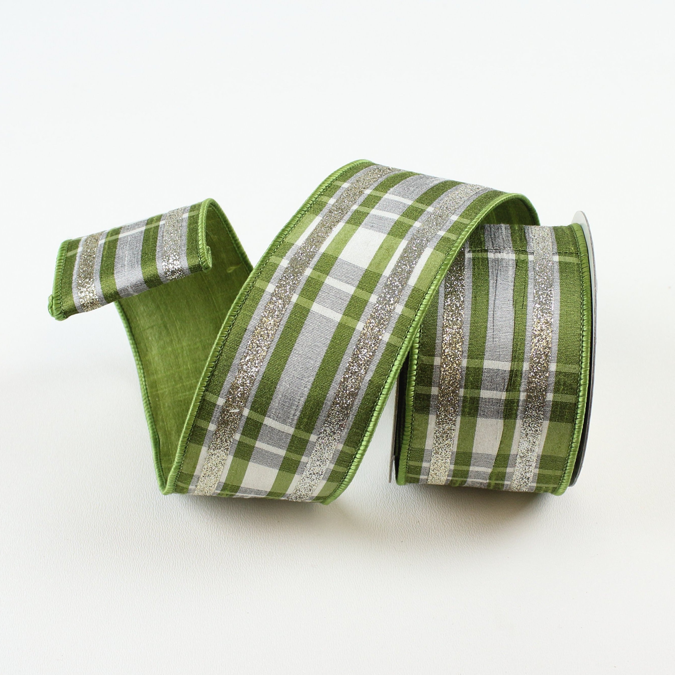 GLITZY PLAID RIBBON (IN STOCK)