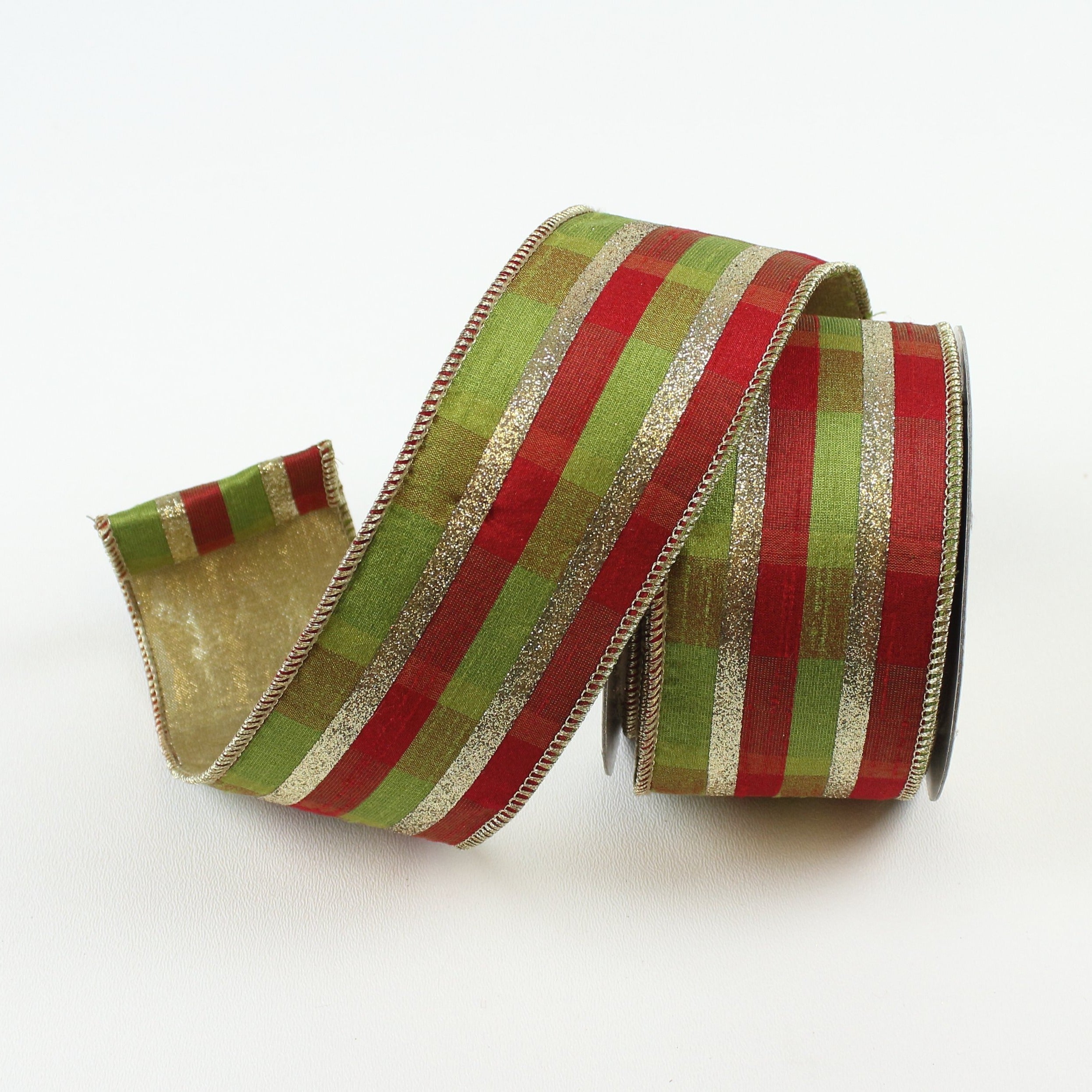 GLITZY PLAID RIBBON (IN STOCK)