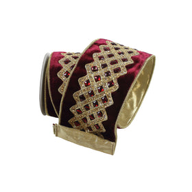 VELVET BEJEWELED LATTICE (IN STOCK)