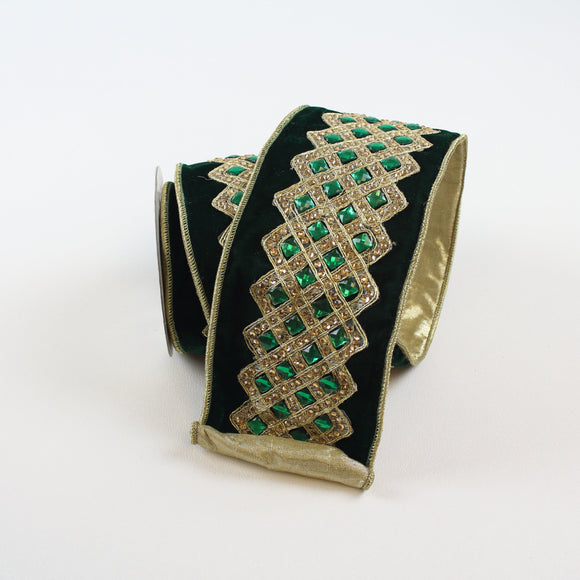 VELVET BEJEWELED LATTICE (IN STOCK)