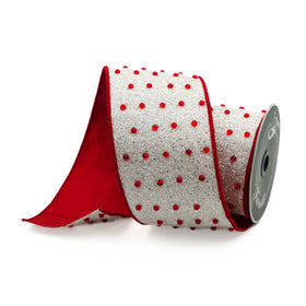 Buy red-and-white GLITTER ORNAMENTS (PREORDER)