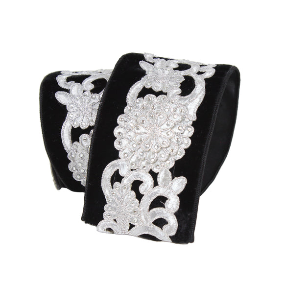 VELVET FLORAL LACE (IN STOCK)