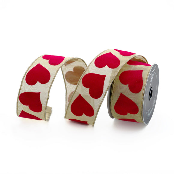 FLOCKED HEARTS (IN STOCK)