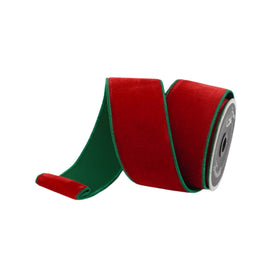 Buy red-and-emerald 2 TONE VELVET 2.5" (PREORDER)