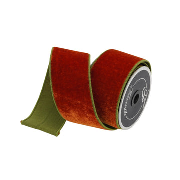 Buy cinnamon-olive 2 TONE VELVET 2.5" (PREORDER)