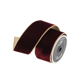 Buy burgundy-and-gold 2 TONE VELVET 2.5" (PREORDER)