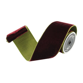 Buy burgundy-and-olive 2 TONE VELVET 4" (PREORDER)