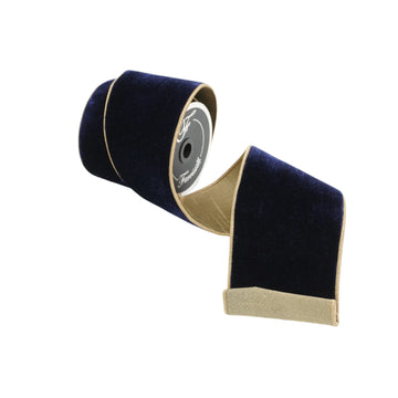 Buy navy-gold 2 TONE VELVET 4" (PREORDER)