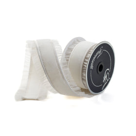 Buy white SHEER RUFFLE (PREORDER)