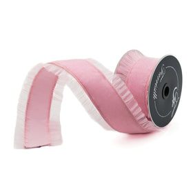 Buy baby-pink SHEER RUFFLE (IN STOCK)