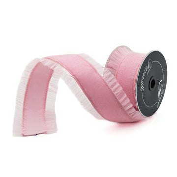Buy baby-pink SHEER RUFFLE (IN STOCK)