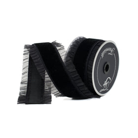 Buy black SHEER RUFFLE (IN STOCK)