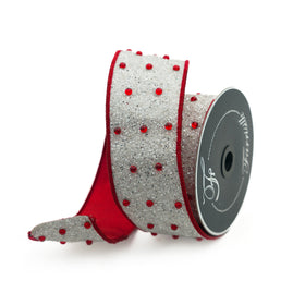 Buy red-and-white GLITTER ORNAMENTS (PREORDER)