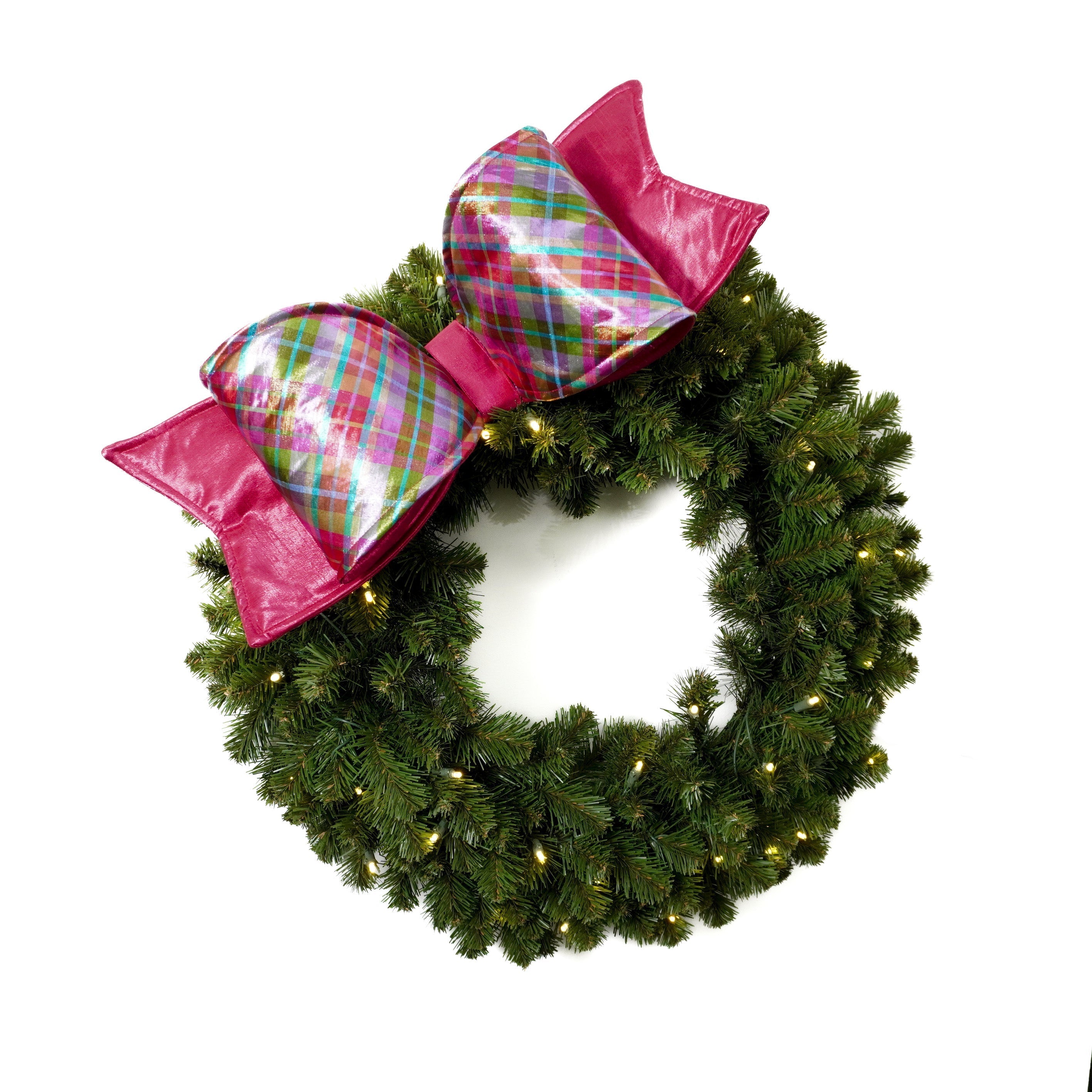 CANDY PLAID BOW (IN STOCK)