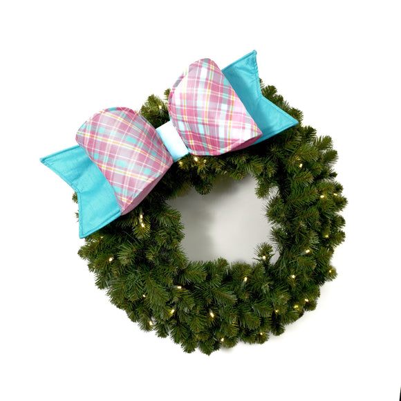 PASTEL PLAID BOW (IN STOCK)