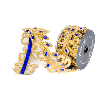 Buy royal-blue EMBELLISHED EMBROIDERY (IN STOCK)