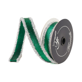 Buy emerald-and-silver TINSEL BORDERS (IN STOCK)