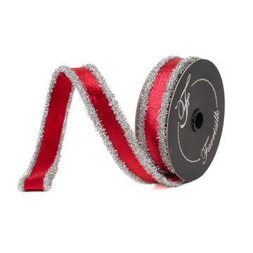 Buy silver-and-red TINSEL BORDERS (PREORDER)