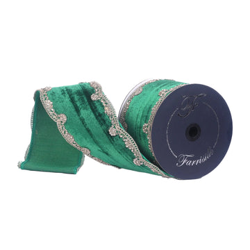 Buy emerald SCALLOPED VELVET (PREORDER)