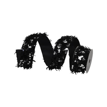 Buy black SEQUIN PLUMES (IN STOCK)