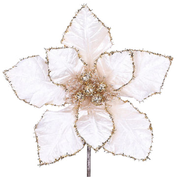 Buy ivory TINSEL POINSETTIA (IN STOCK)