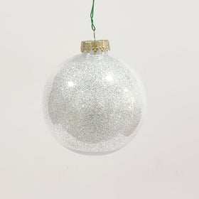 Buy white GLITTER GLOBE ORNAMENT (PREORDER)