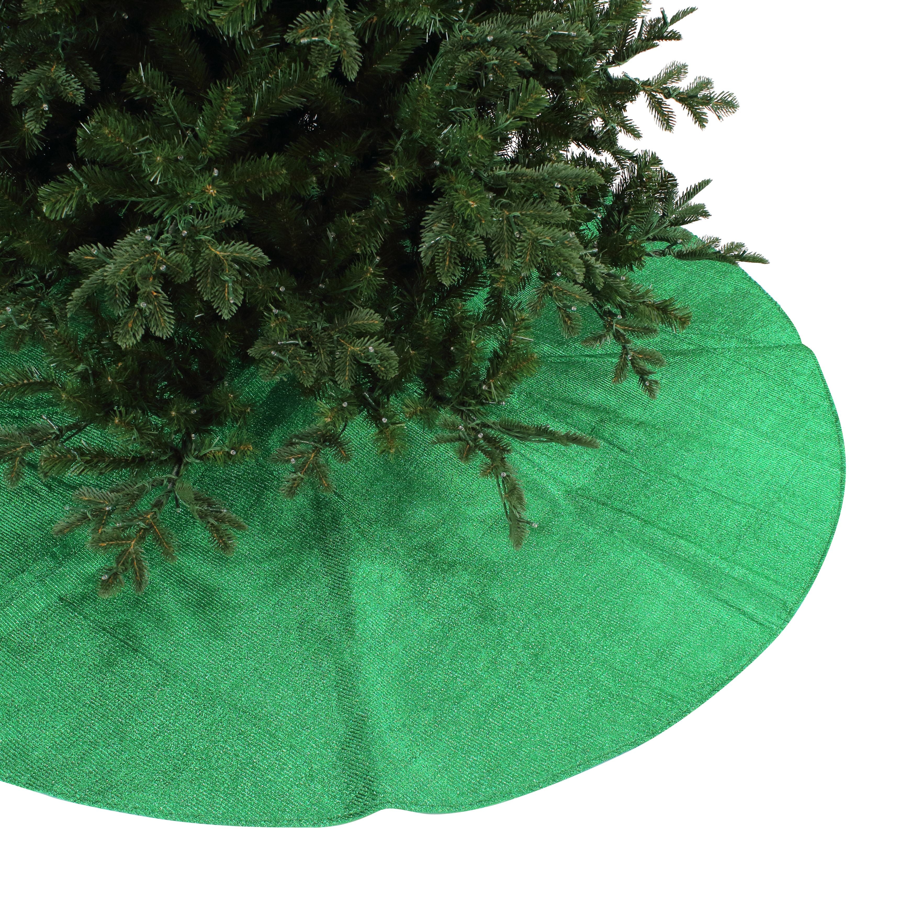 PLEATED METALLIC TREE SKIRT (IN STOCK)