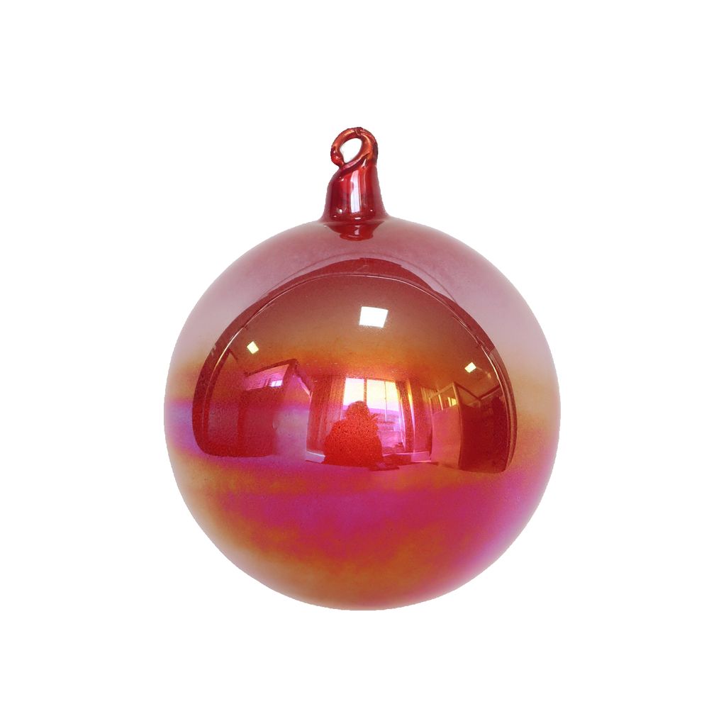 PEARLESCENT GLASS ORNAMENT (IN STOCK)