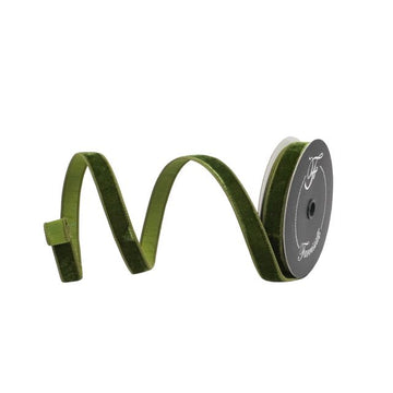 Buy forest-green VELVET .75" &amp; 1" (IN STOCK)