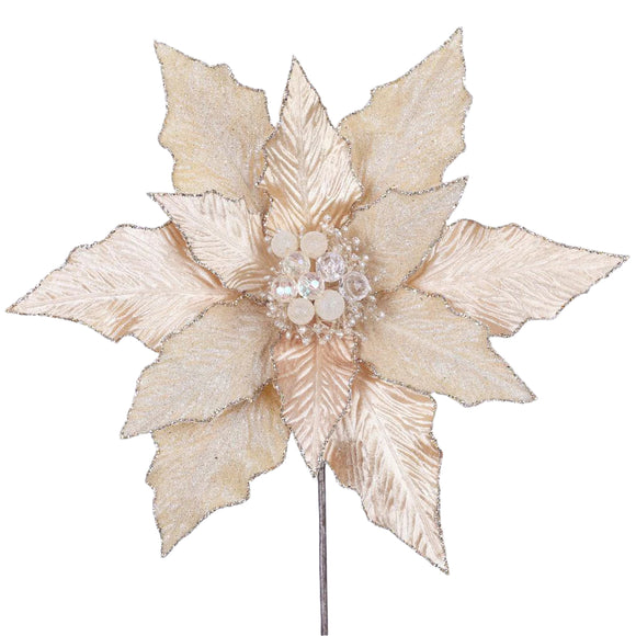 FESTIVE POINSETTIA STEM (IN STOCK)