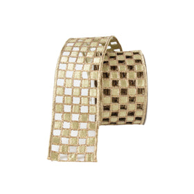 Buy gold CHECKER LACE 2.5" (PREORDER)