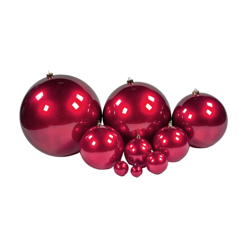 BURGUNDY CANDY APPLE ORNAMENTS (PREORDER)