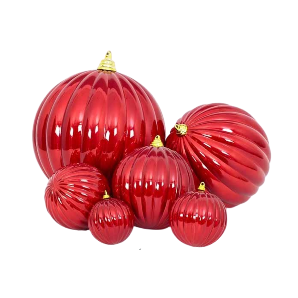 LIME CANDY APPLE PLEATED ORNAMENTS (PREORDER)