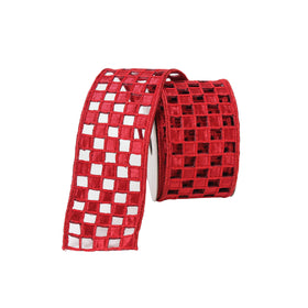 Buy red CHECKER LACE 2.5" (PREORDER)