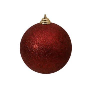 BURGUNDY GLITTER ORNAMENTS (PREORDER)