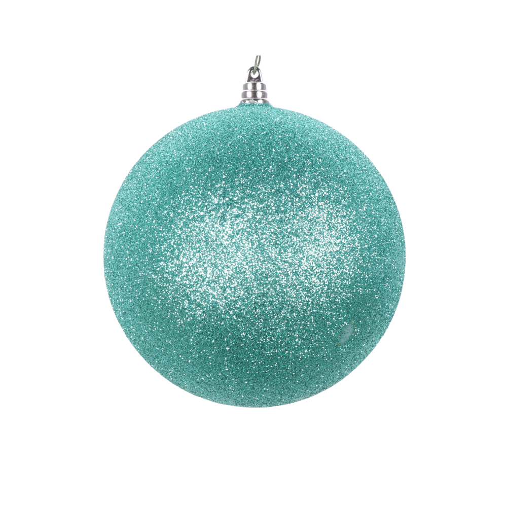 TEAL GLITTER ORNAMENTS (PREORDER)