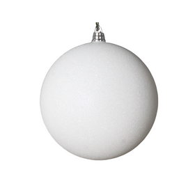 WHITE GLITTER ORNAMENTS (IN STOCK)