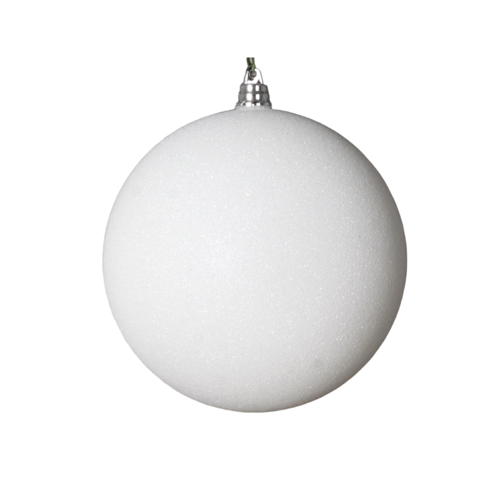 WHITE GLITTER ORNAMENTS (PREORDER)