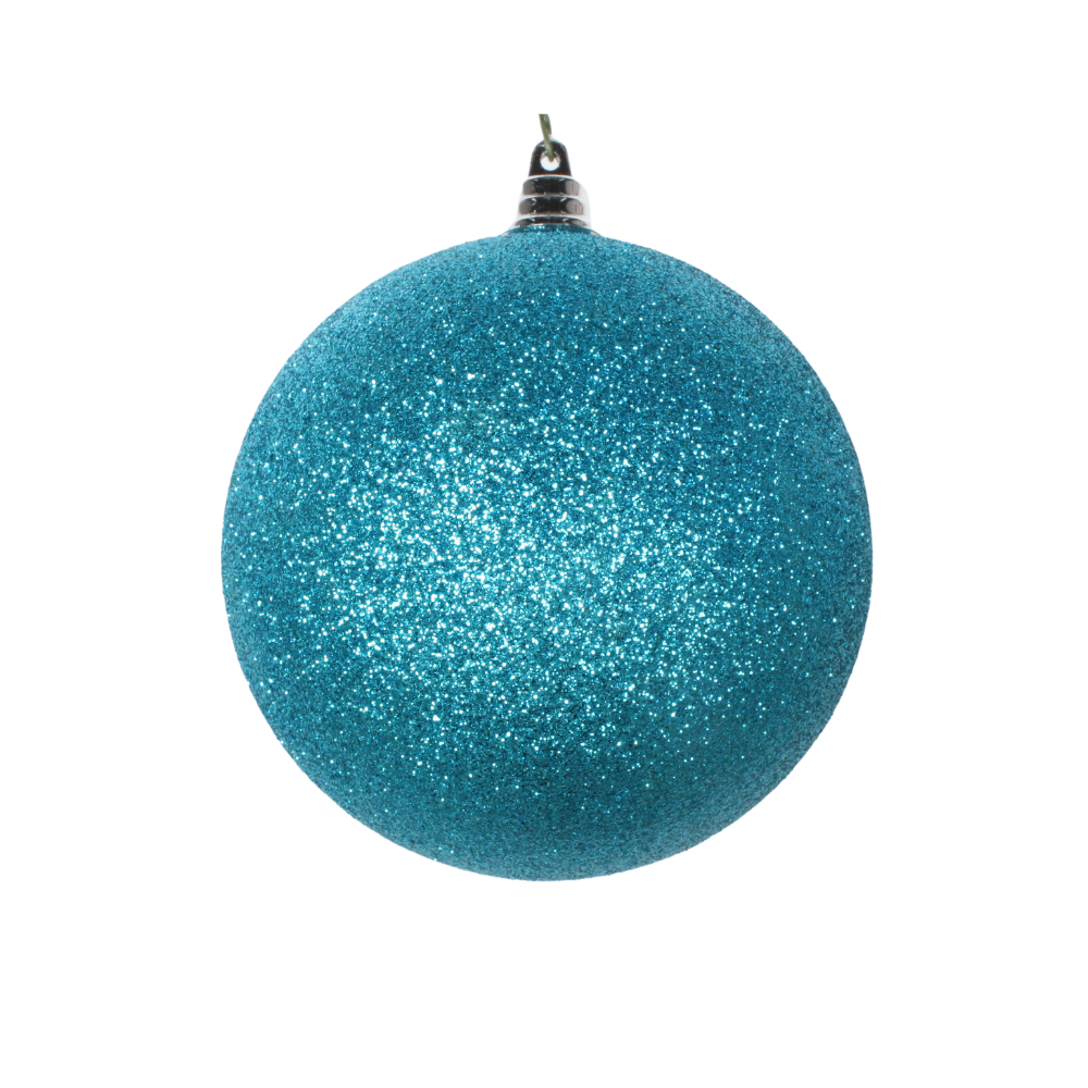 TURQUOISE GLITTER ORNAMENTS (PREORDER)