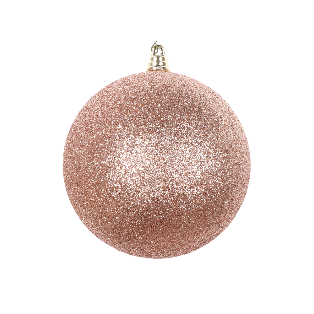 ROSE GOLD GLITTER ORNAMENTS (PREORDER)