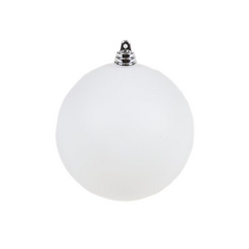 WHITE MATTE ORNAMENTS (IN STOCK)