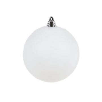WHITE MATTE ORNAMENTS (IN STOCK)