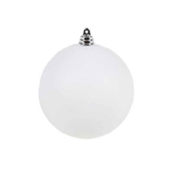 WHITE MATTE ORNAMENTS (IN STOCK)