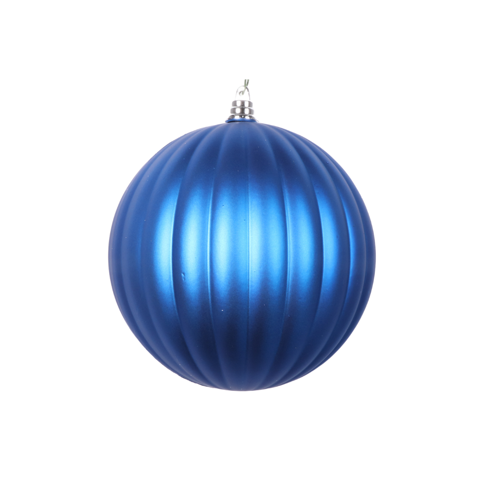 BLUE MATTE PLEATED ORNAMENTS (PREORDER)