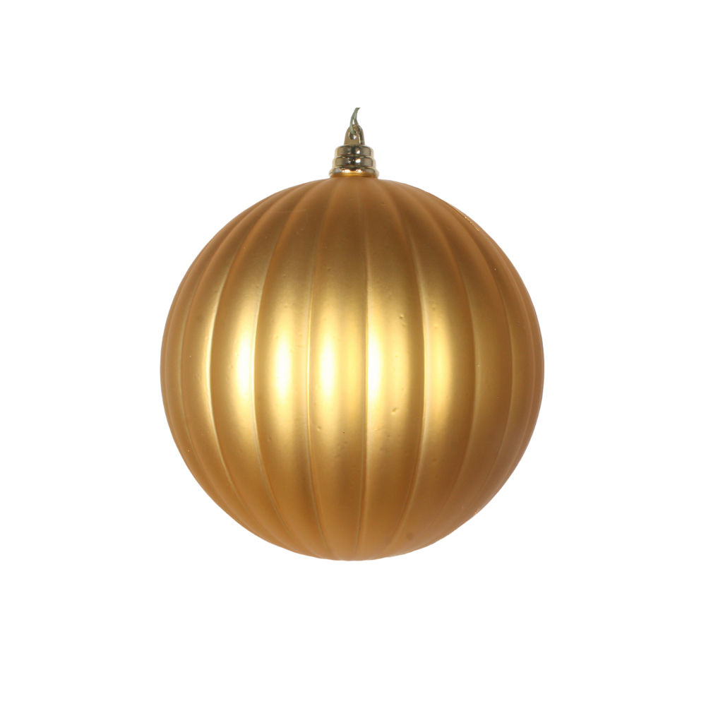 GOLD MATTE PLEATED ORNAMENTS (PREORDER)