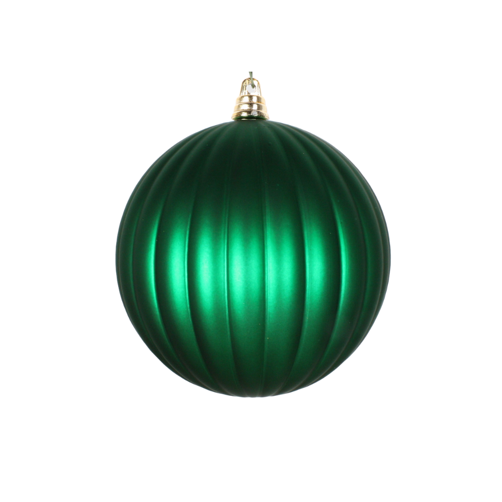 EMERALD MATTE PLEATED ORNAMENTS (PREORDER)