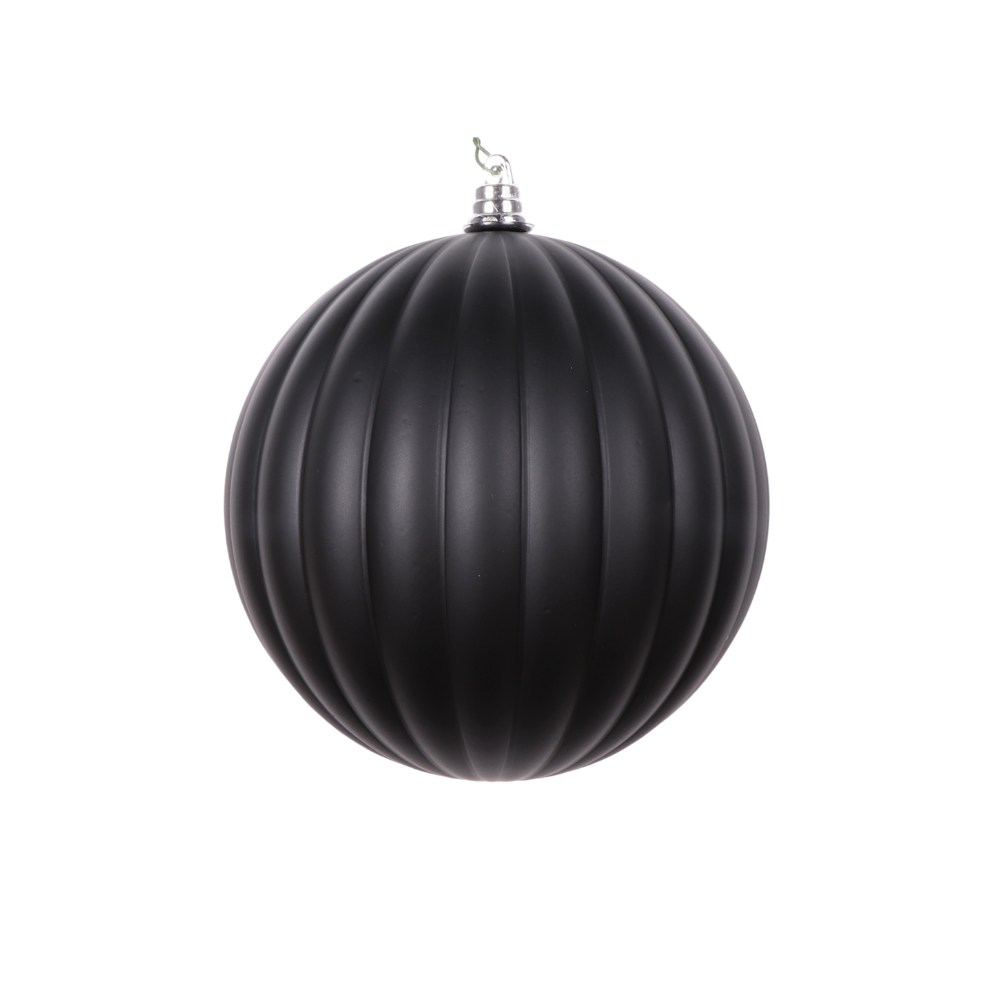 BLACK MATTE PLEATED ORNAMENTS (PREORDER)